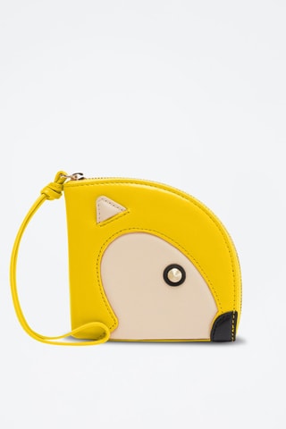 Sac à main en cuir Allegra Coin - Jaune