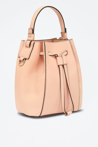 Sac seau en cuir de veau Miastella Mini - Rose