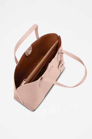 Sac à main en cuir de veau Vittoria - Rose
