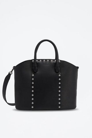 Sac à main en cuir de veau Miastella L - Noir