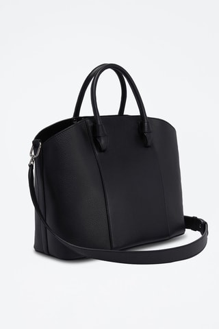 Sac à main en cuir de veau Miastella L - Noir