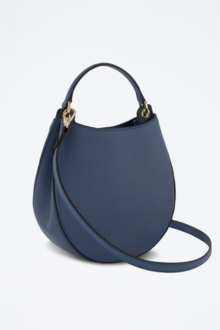 Sac à main en cuir de veau Afrodite - Bleu marine