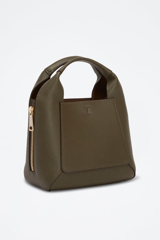 Sac à main en cuir Gilda Mini - Kaki