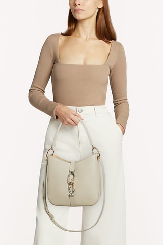 Sac à main en cuir de veau Sirena S - Vert d’eau