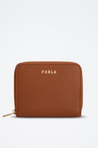 Porte-cartes en cuir de veau S Next - Marron