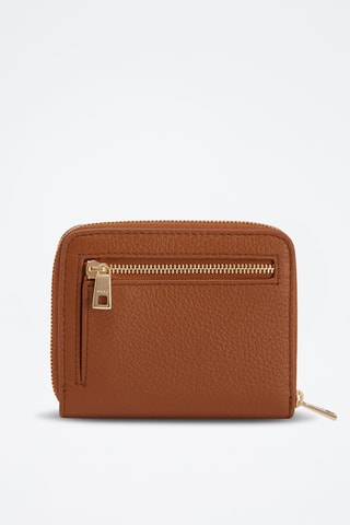 Porte-cartes en cuir de veau S Next - Marron