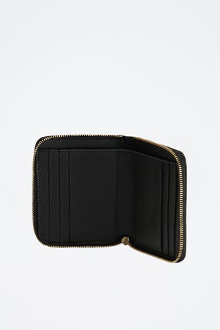 Porte-cartes en cuir de veau S Next - Noir