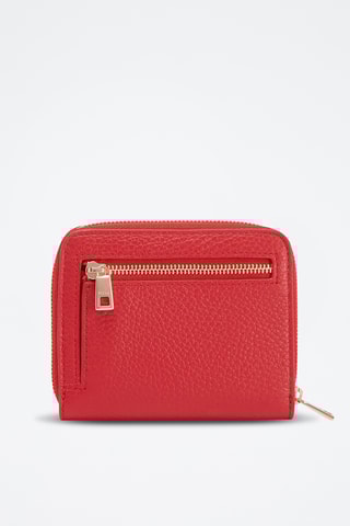 Porte-cartes en cuir de veau S Next - Rouge