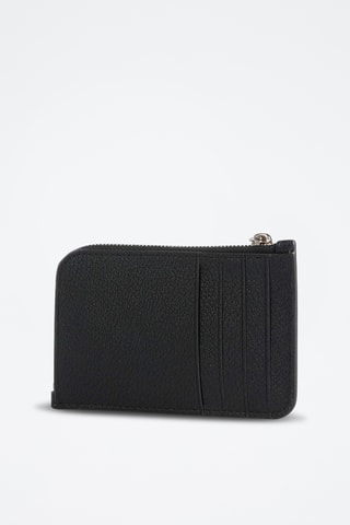 Porte-cartes en cuir - Noir