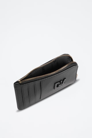 Porte-cartes en cuir - Noir