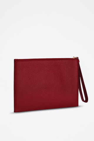 Trousse en cuir de veau Mini Babylon - Bordeaux