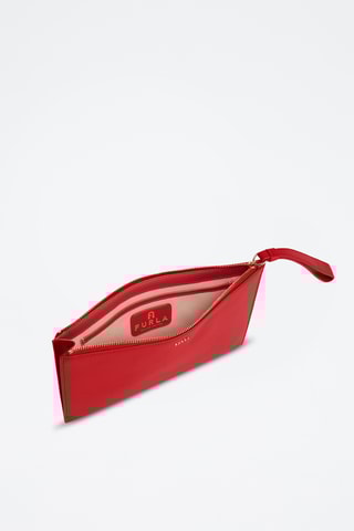Trousse en cuir de veau Mini Babylon - Rouge
