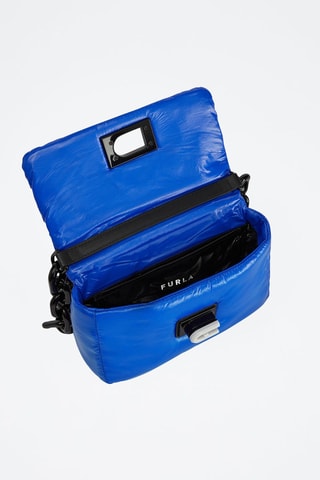 Sac porté épaule en cuir - Bleu