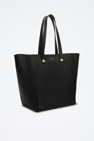 Sac porté épaule en cuir de veau M Afrodite - Noir