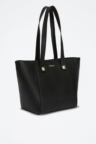 Sac porté épaule en cuir Afrodite - Noir