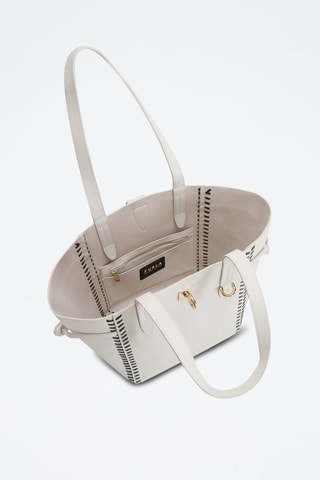 Sac porté épaule Net M - Blanc et noir