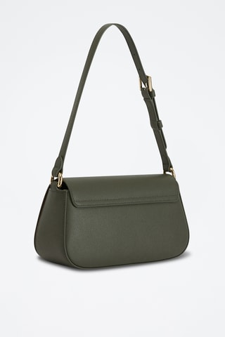 Sac porté épaule en cuir de veau Artemis - Kaki