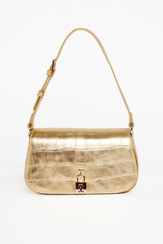 Sac porté épaule en cuir de veau Artemis - Doré