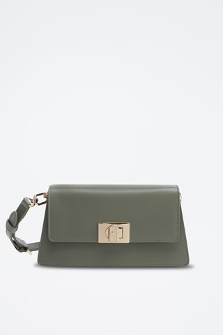 Sac porté épaule en cuir de veau Zoé - Vert