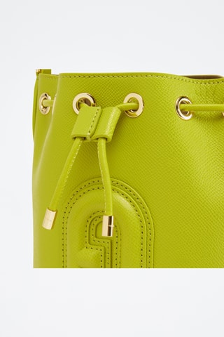 Sac seau en cuir de veau Clio Mini - Vert