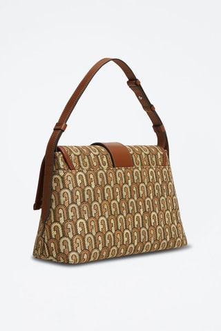 Sac porté épaule Charlotte M - Marron et jaune