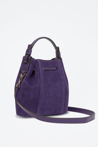 Sac seau en cuir Miastella Mini - Violet