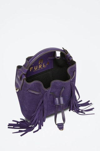 Sac seau en cuir Miastella Mini - Violet