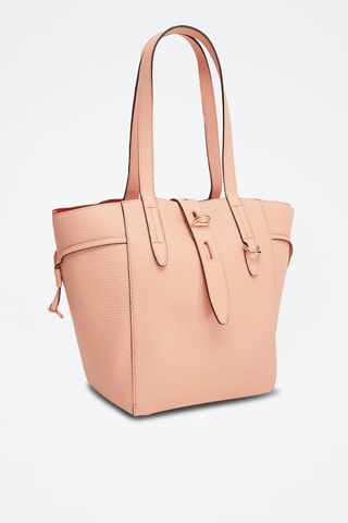 Sac porté épaule en cuir Net - Saumon