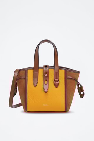 Sac à main en cuir Furla Net Mini - Moutarde et camel