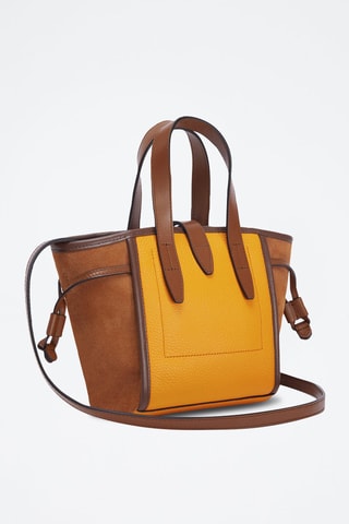 Sac à main en cuir Furla Net Mini - Moutarde et camel
