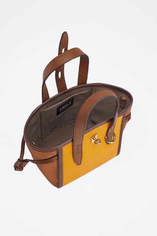 Sac à main en cuir Furla Net Mini - Moutarde et camel