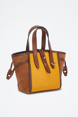Sac à main en cuir Furla Net Mini - Moutarde et camel