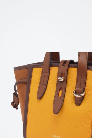 Sac à main en cuir Furla Net Mini - Moutarde et camel