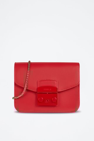 Sac bandoulière en cuir Metropolis Mini - Rouge