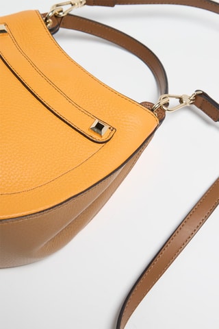 Sac bandoulière en cuir Afrodite - Moutarde