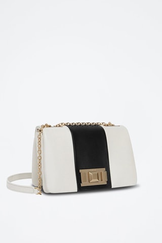 Sac bandoulière en cuir Lulu - Blanc