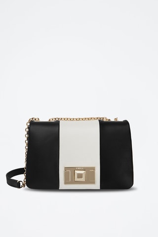 Sac bandoulière en cuir Lulu - Noir