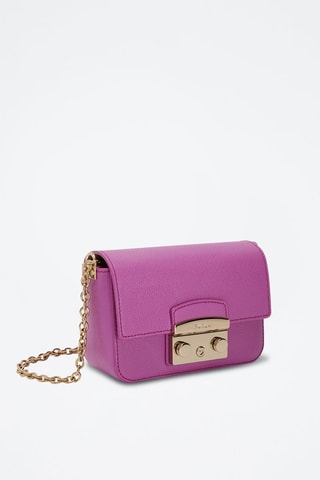 Sac bandoulière en cuir Metropolis - Violet