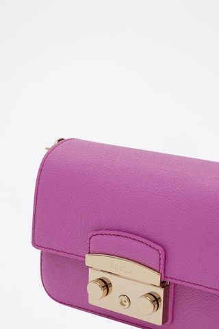Sac bandoulière en cuir Metropolis - Violet