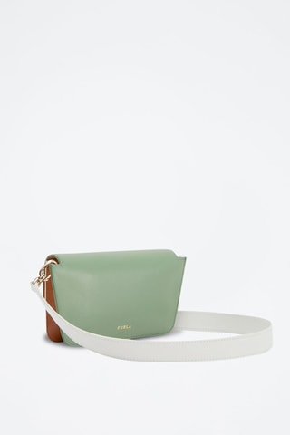 Sac bandoulière en cuir de veau Furla Gemma - Blanc