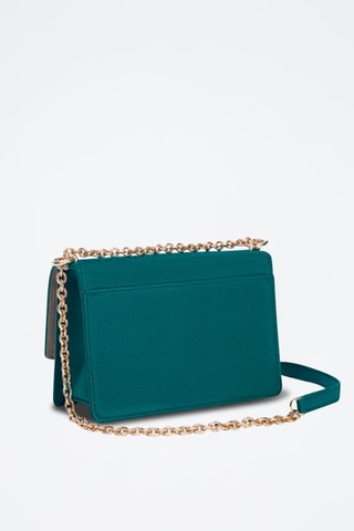 Sac bandoulière en cuir - Turquoise