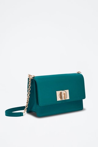 Sac bandoulière en cuir - Turquoise