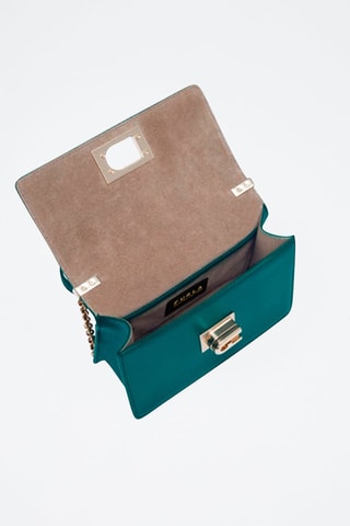 Sac bandoulière en cuir - Turquoise