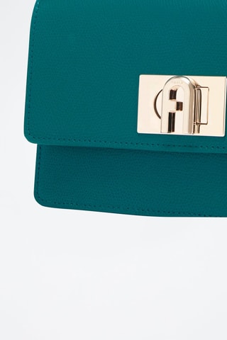 Sac bandoulière en cuir - Turquoise