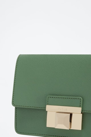 Sac bandoulière en cuir de veau Venere - Vert d’eau