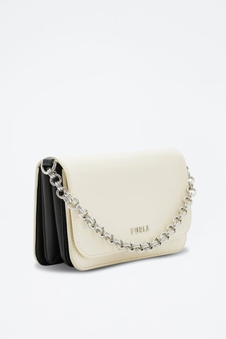 Sac bandoulière en cuir de veau Splendida Mini - Ecru