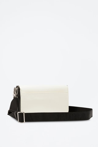 Sac bandoulière en cuir de veau Splendida Mini - Ecru