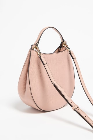Sac bandoulière en cuir Afrodite - Rose poudré