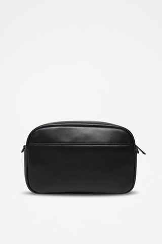 Sac bandoulière en cuir de bélier Iris - Noir