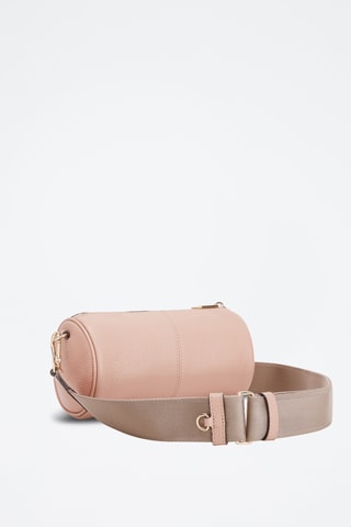 Sac bandoulière en cuir de veau Dafne - Rose